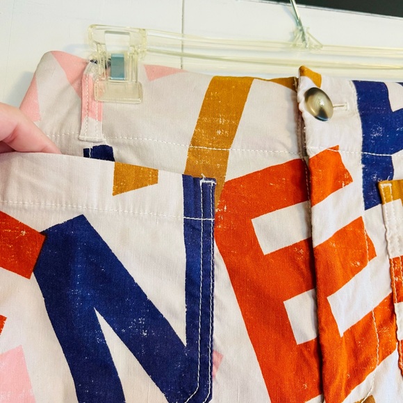 Anthropologie Multicolor Graphic Wide-Leg Pants - Picture 4 of 9